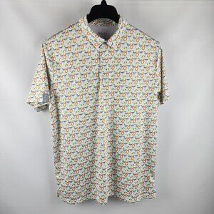 Nicky Sea Mens Large Multi Drinks S/S Performance Polo